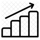 Courbe De Croissance Diagramme Dactivite Analyse De Donnees Icône