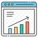 Courbe De Croissance Graphique Daugmentation Croissance Des Ventes Icône