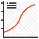 Graphique De Courbe Icône