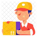 Courier Man Delivery Icon