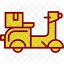 Courier Delivery Cyclist Icon