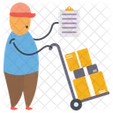 Logistics Delivery Man Delivery Services Icon