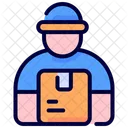 Courier Delivery Man Icon
