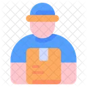 Courier Delivery Man Icon