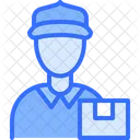 Man Duct Tape Courier Icon