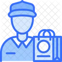 Courier Boy Delivery Man Delivery Boy Icon
