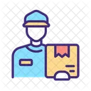 Courier Distribution Shipping Icon