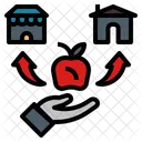 Courier Distribution  Icon
