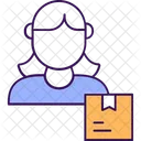 Courier girl  Icon