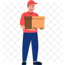 Delivery Man Box Icon
