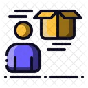 Courier Worker Package Icon