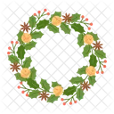 Couronne De Noel Anis Cloches Icône