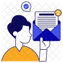 Courrier Electronique Courrier Non Lu Correspondance Icône