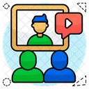 Cours En Ligne Cours En Ligne Cours Video Icône