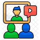 Cours En Ligne Cours En Ligne Cours Video Icône