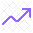 Cours En Hausse Croissance Graphique Icon