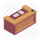 Court Desk Court Table Courtroom Furniture Icon