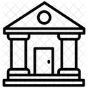 Court Architecture Building Legal Building Icon