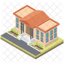 Court Architecture Building Legal Building Icon