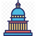 Court Estate Building Justice Icon