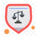 Court Protection Protect Shield Justice Icon