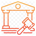 Court Room Attorney Justice Icon