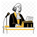 Court Stenographer Writer Author Icon