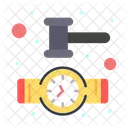 Court Time Clock Watch Icon