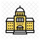 Courthouse Building Color Icon