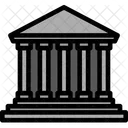 Line Outline Courthouse Icon