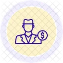 Stock Courtier Trading Icône