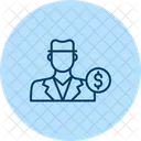 Stock Courtier Trading Icône