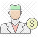 Stock Courtier Trading Icône