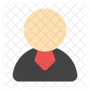 Courtier Homme Daffaires Agent Commercial Icône