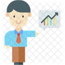 Courtier Entreprise Bourse Icône