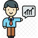 Courtier Entreprise Bourse Icône