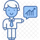Courtier Entreprise Bourse Icône
