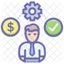 Courtier Investisseur Directeur Financier Icône