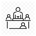 Courtroom Law Justice Icon
