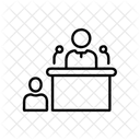 Courtroom Law Justice Icon