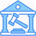 Courtroom Building Justice Icon