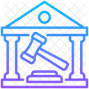 Courtroom Building Justice Icon