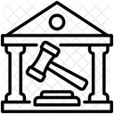 Courtroom Building Justice Icon
