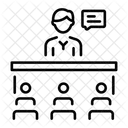 Courtroom Justice Law Icon