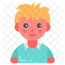 Cousin Young Lad Blond Hair Icône