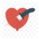 Couteau Tuer Coeur Icon