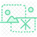 Cover Cropping Symbol Cover Cropping Icon