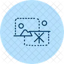 Cover cropping symbol  Icon