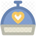 Covered Food Heart Icon