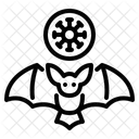 Covid Morcego Virus Ícone